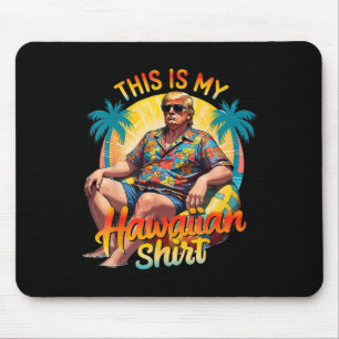 Mousepad Trump 2024 Este Meu Camisa Havaiano Luau Costume P
