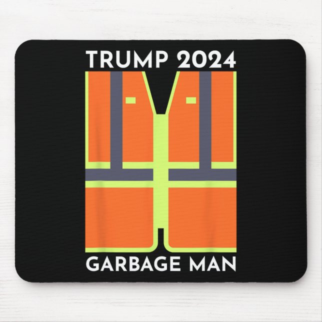 Mousepad Trump 2024 Garbage Man Funny Garbage Patriots Supp (Frente)