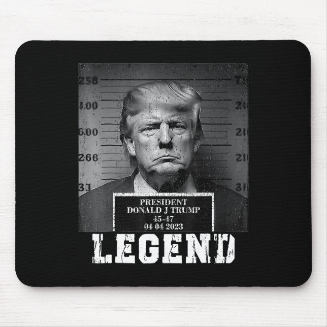 Mousepad Trump 2024 Mugshot Presidente Legend (Frente)