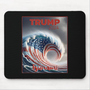 Mousepad Trump 2024 Onda Vermelha Tsunami EUA Eleição Votaç