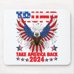 Mousepad Trump 2024 Retome América Bandeira Americana Trump
