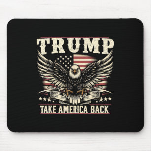 Mousepad Trump 2024 U.A Flag Leva A América De Volta
