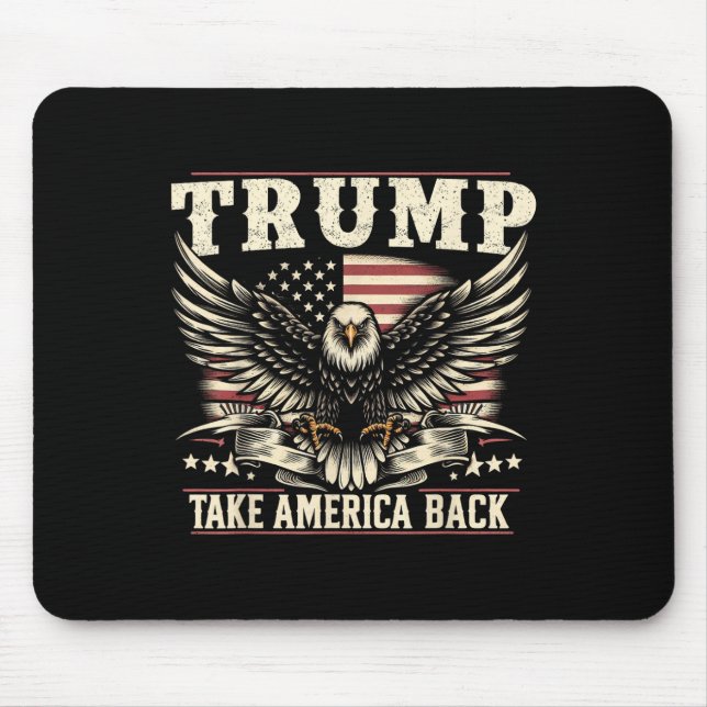 Mousepad Trump 2024 U.A Flag Leva A América De Volta (Frente)