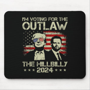 Mousepad Trump 2025 - Estou votando no fora da lei e no cai