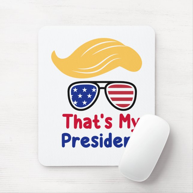 Mousepad Trump 47 - Esse é o meu presidente (Com mouse)