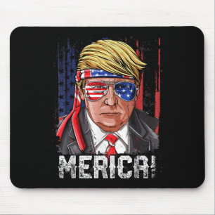 Mousepad Trump 4 De Julho Merica Men Women Usa American Fl