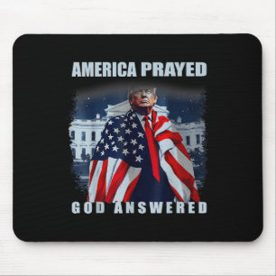 Mousepad Trump América Rezou Deus Respondeu 