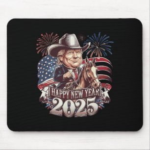 Mousepad Trump Ano Novo 2025 Cavalo Patriótico Trump Americ