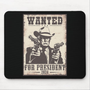 Mousepad Trump Cowboy queria nos EUA. Presidente 2024