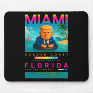 Mousepad Trump Engraçado Em Flutuador De Pato Amarelo Em M