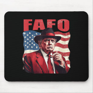 Mousepad Trump Fafo Funny Fafo Trump American Flag