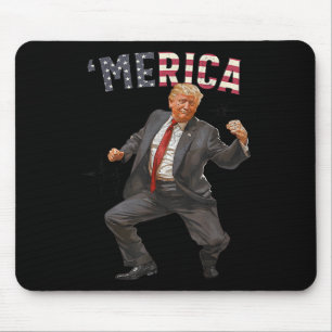 Mousepad Trump Feliz 4 de Julho Trump Presentes da Bandeira