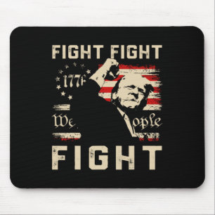 Mousepad Trump Fight Fight Fight 1776 Nós, A Bandeira Da Pe