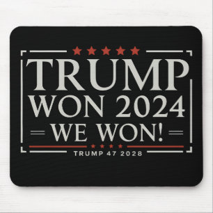 Mousepad Trump Ganhou 2024 Nós Ganhamos 47 2028 EUA