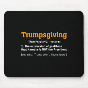 Mousepad Trump Graças vencedor vencedor Engraçado Dia da Tu