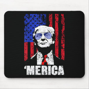 Mousepad Trump Happy 4 De Julho Trump American Flag Gifs