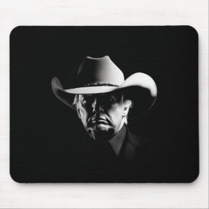 Mousepad Trump Head Cowboy Eua 2024 Votação Eleições Eua Ma