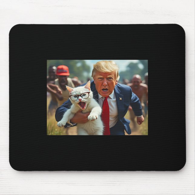 Mousepad Trump Holding Cat Vote Trump Pets Para Trump Vote  (Frente)