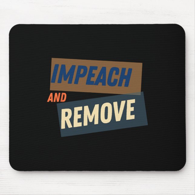 Mousepad Trump - Impeachment e Destituição  (Frente)