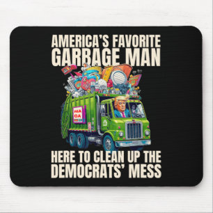 Mousepad Trump Lixo Favorito da América Trump no Caminhão d