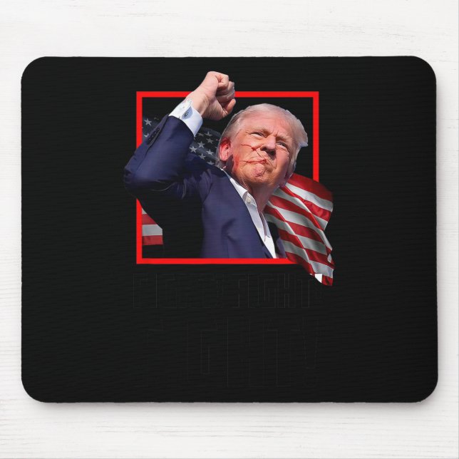 Mousepad Trump Luta Combatendo Combatentes Apoiadores Ameri (Frente)