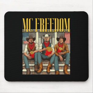 Mousepad Trump Mc Freedom Funny Trump 2024 Natal Black
