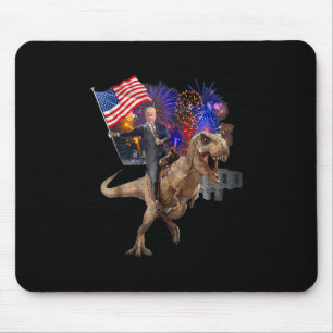 Mousepad Trump Montado Em Um Dinossauro T-rex Suporte Trump