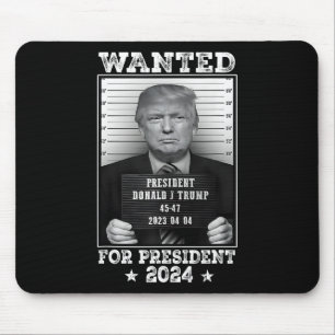 Mousepad Trump Mug Shot Desejado Para Os Eua. Presidente 20