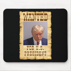 Mousepad Trump Mug Shot Desejado Para Os Eua. Presidente 20