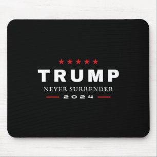 Mousepad Trump Nunca se Rende 2024 Camiseta Patriótica Maga