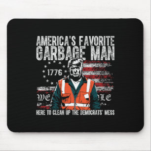 Mousepad Trump o homem do lixo favorito da América Trump no