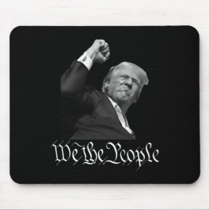 Mousepad Trump Raising Fist We The Pessoas