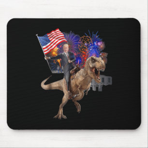 Mousepad Trump Rodando Um Dinossauro T-rex Support Trump 20