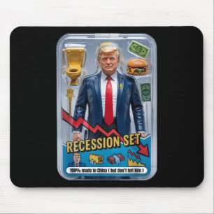 Mousepad Trump Satire Sobrevivido à Recessão Conjunto de Aç