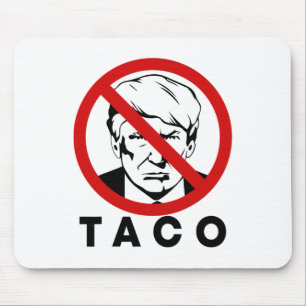 Mousepad Trump Sempre Desiste Piada Engraçada de Taco Retro