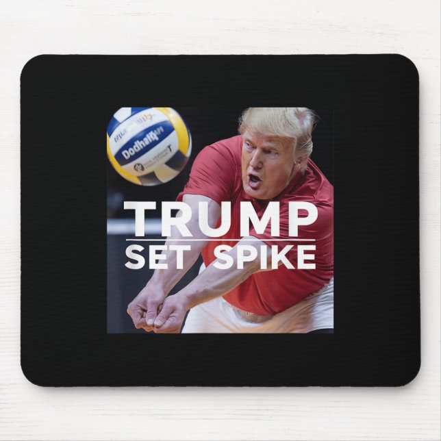 Mousepad Trump Set Spike Engraçado Jogador Político De Vole (Frente)