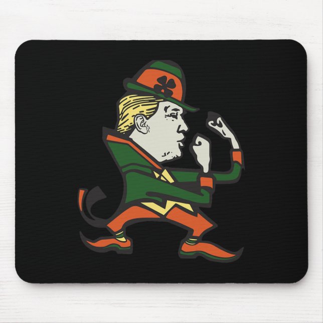 Mousepad Trump St. Paddy's Funny Trump St Patrick's Day  (Frente)
