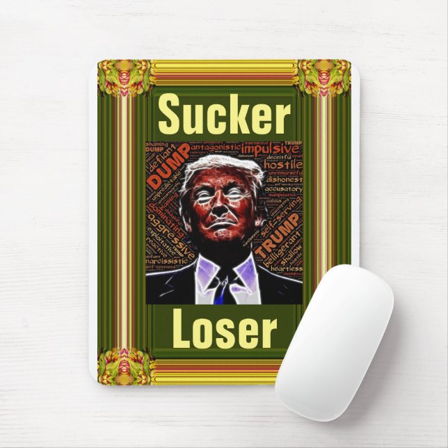 Mousepad Trump Sucker/Mouse Pad Perdedor (Com mouse)