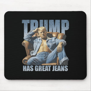 Mousepad Trump Tem Grandes Jeans Engraçado Retro