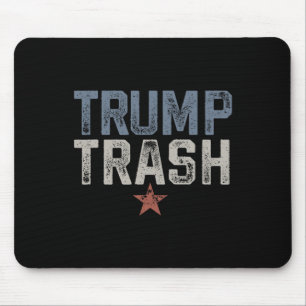 Mousepad Trump Trash 2024 Grunge Vintage Garbyge Para Trump