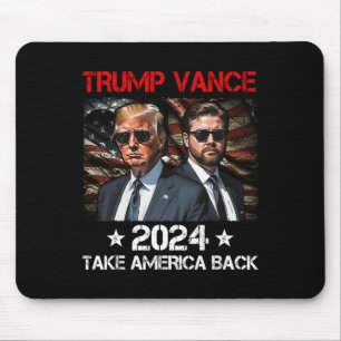 Mousepad Trump Vance 2024 Donald Trump J.d. Vance Take Amer