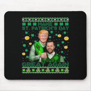 Mousepad Trump Vance Brothers Funny Dia de São Patrício Ugl