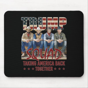 Mousepad Trump Vance Kennedy Elon Squad levando a América d