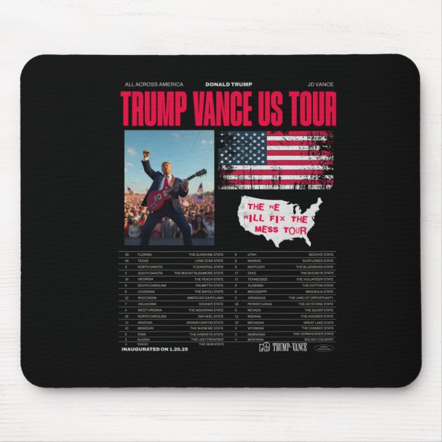 Mousepad Trump Vance Us Tour (Frente)