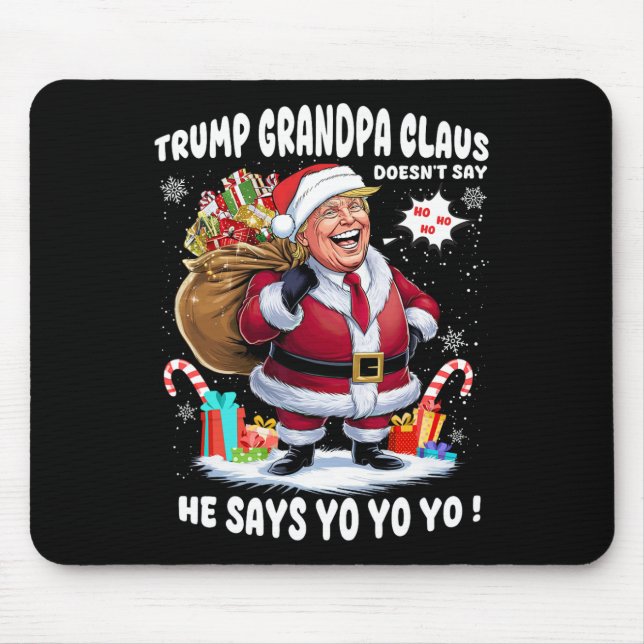 Mousepad Trump Vovô Claus Yo Yo Yo Natal (Frente)