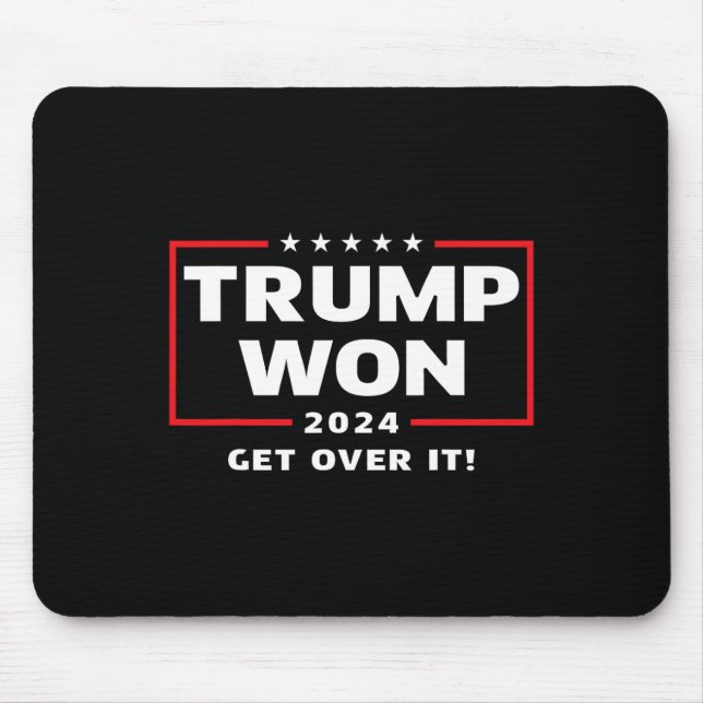 Mousepad Trump Won 2024 supere (Frente)