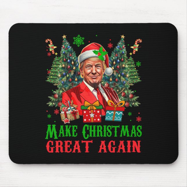 Mousepad Trumpmas fazem Excelente de Natal de novo Papai No (Frente)