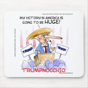 Mousepad Trumpnocchio Funny Donald Trump Itens