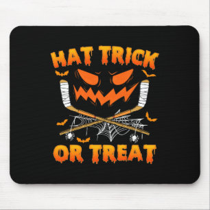 Mousepad Truque De Chapéu Ou Tratar Frio De Hóquei No Gelo 