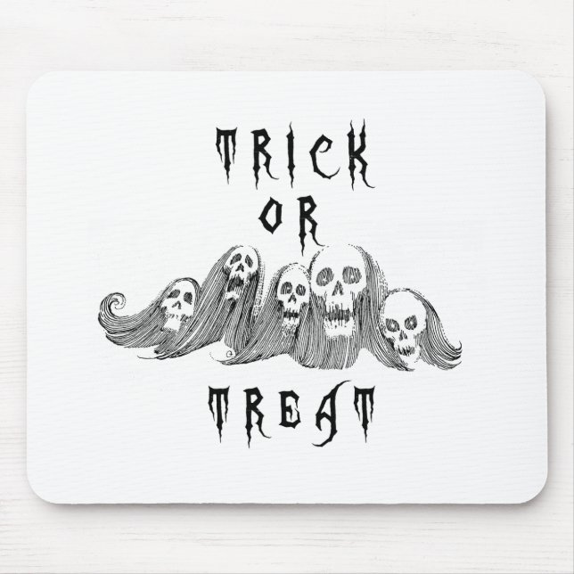 Mousepad Truque ou tratamento de bruxas do Dia das Bruxas (Frente)